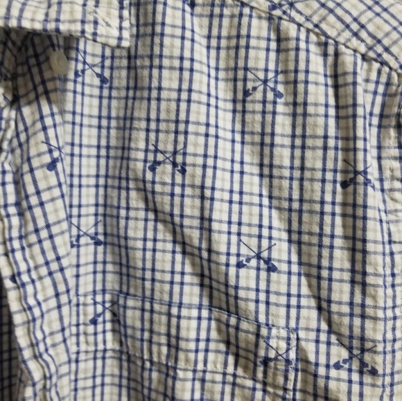Artistry in Motion Oar Button Down Mens Small - Picture 2 of 3